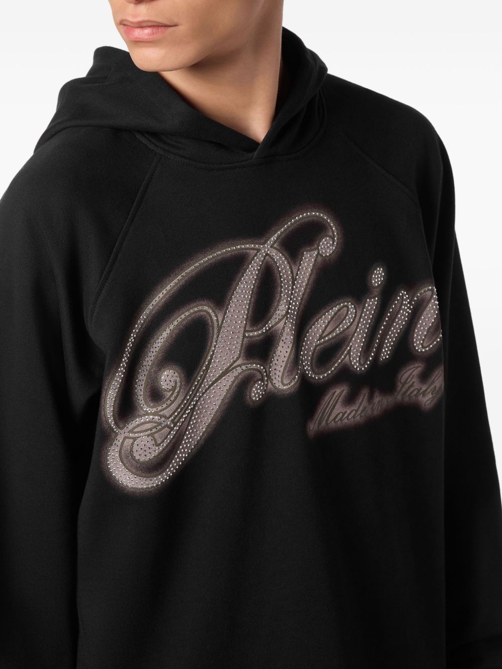rhinestone-embellished hoodie - 4