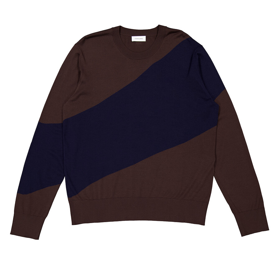 Ferragamo Virgin-Wool Fine-Knit Crew Neck Jumper - 5