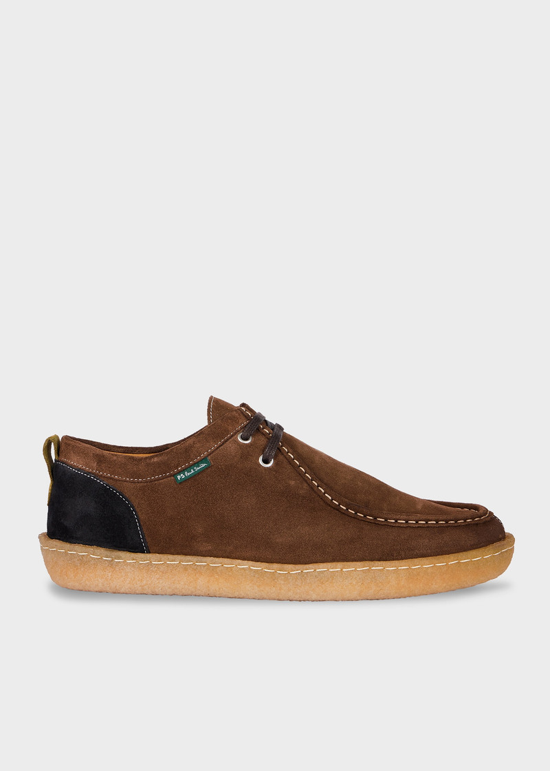 Dark Brown Suede 'Buster' Shoes 1