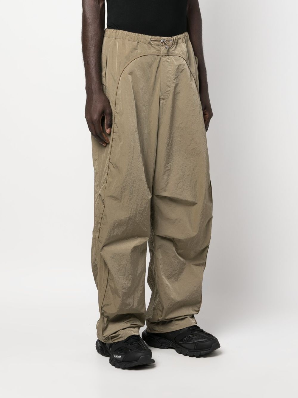 drawstring-detailed trousers - 4