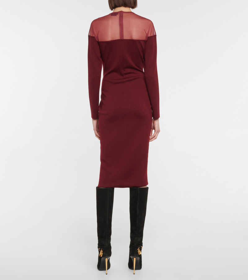 Cashmere and silk midi dress 3