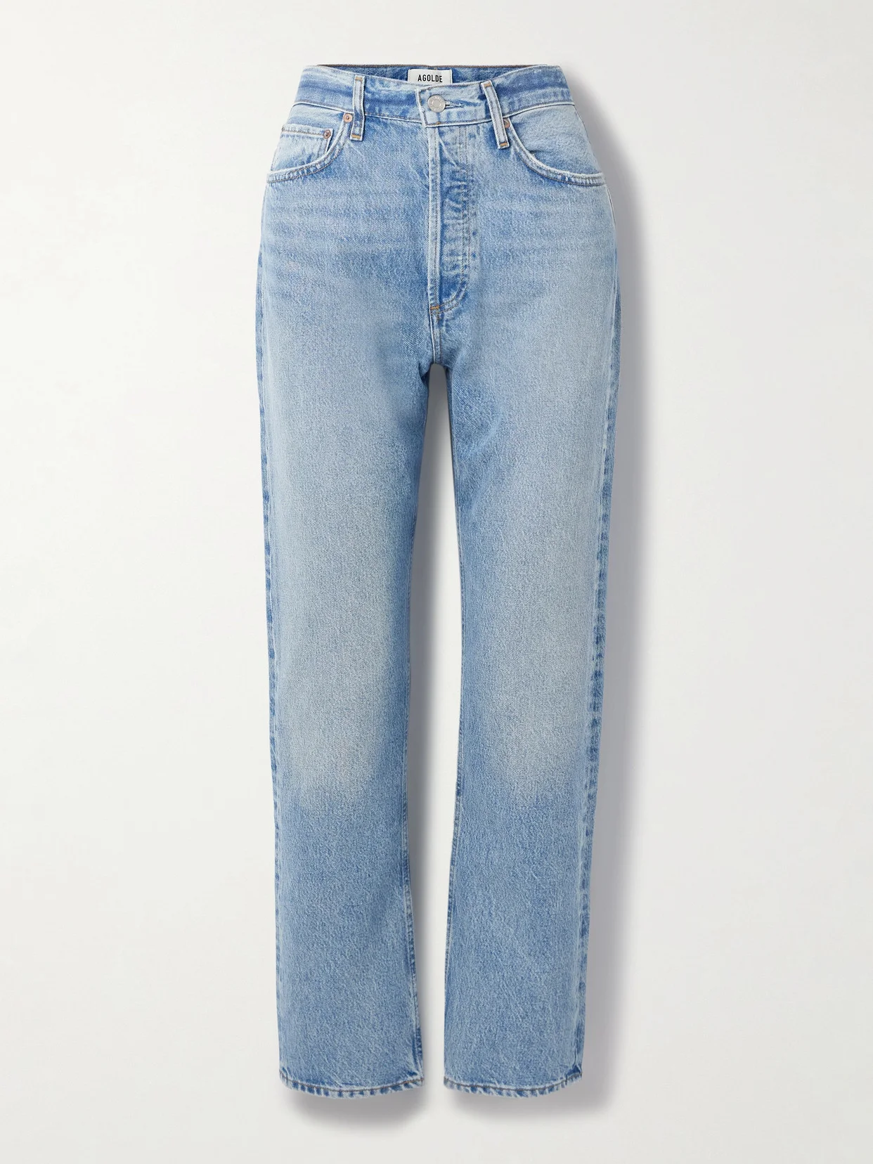 '90s Pinch Waist High-rise Straight-leg Organic Jeans - 1