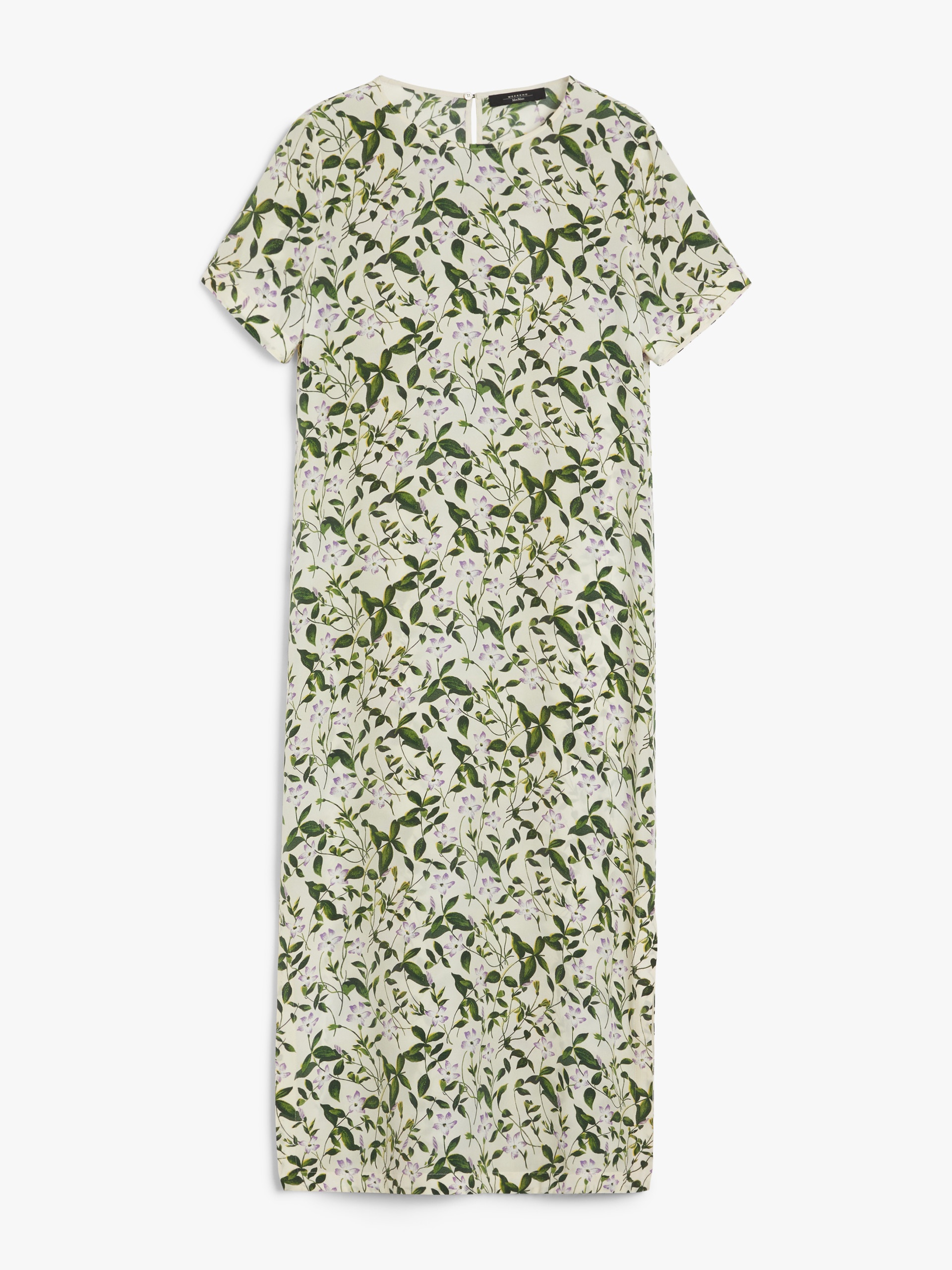 GIUDY Long printed silk dress - 1