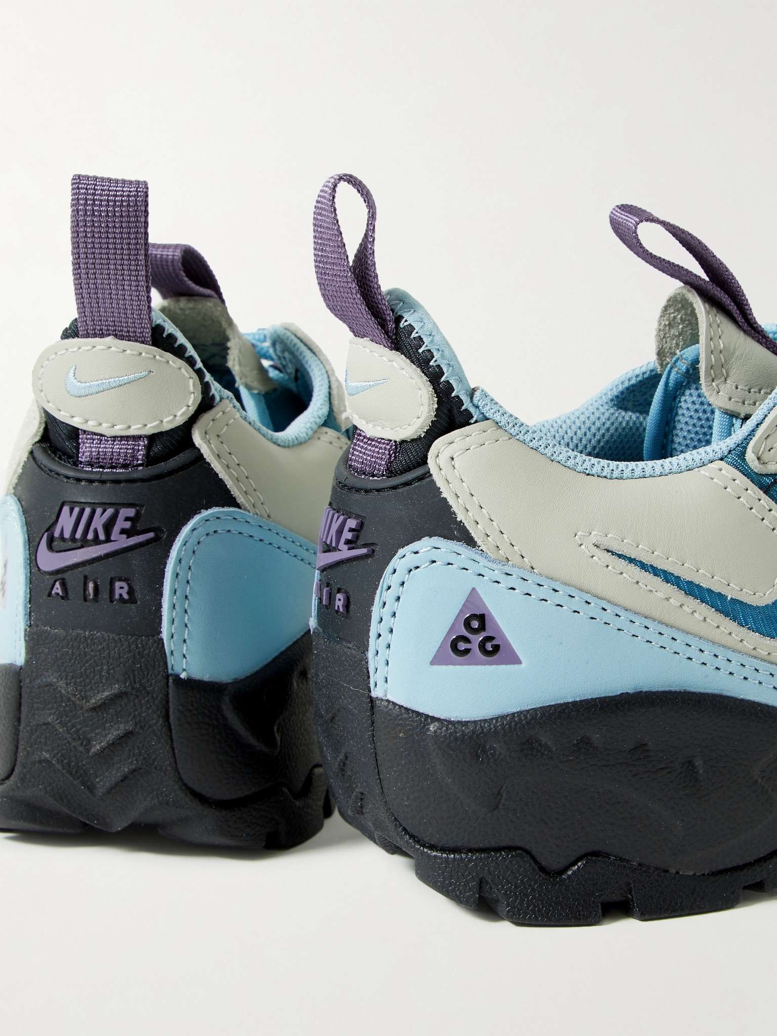 Nike ACG Air Mada Rubber-Trimmed Leather and Mesh Hiking Sneakers 