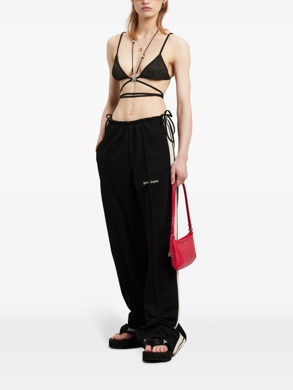 side-stripe track pants - 2