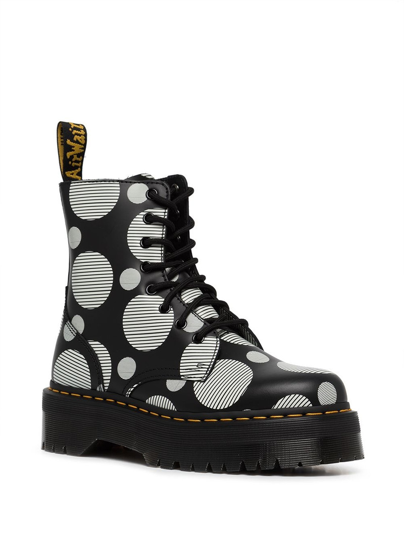 Dr. Martens Jadon polka-dot lace-up boots outlook