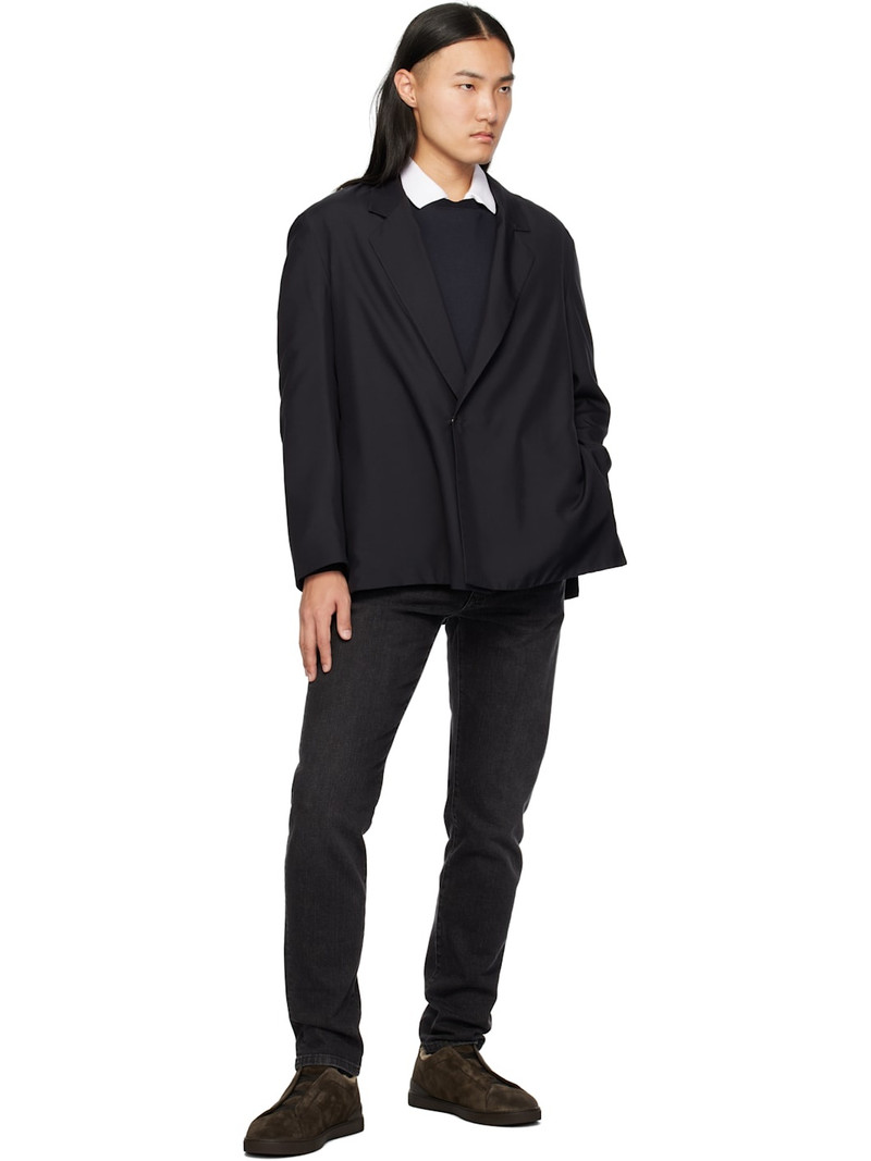 ZEGNA Brown Suede Triple Stitch Sneakers outlook