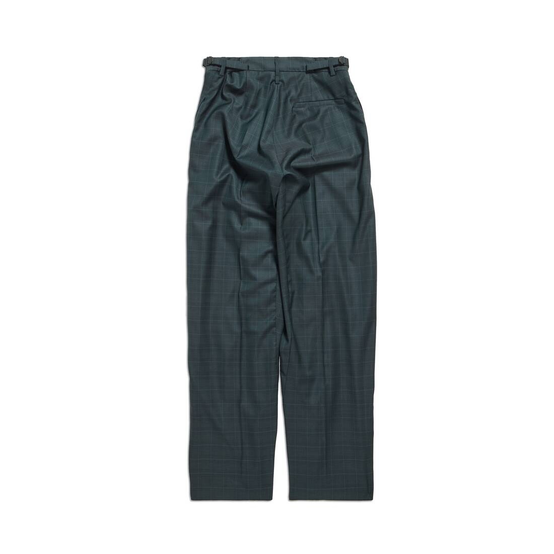 Men's Skater Tailored Pants in Dark Green - 2
