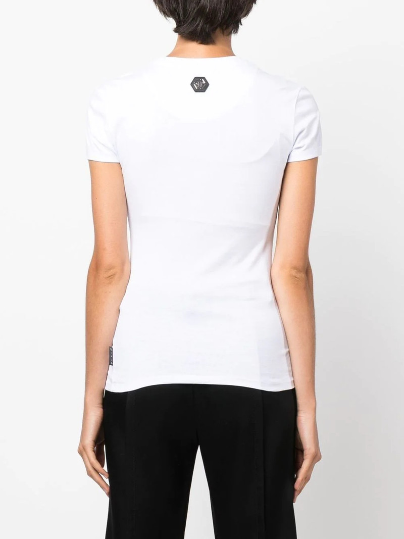 Sexy Pure Crystal embellished T-shirt 4
