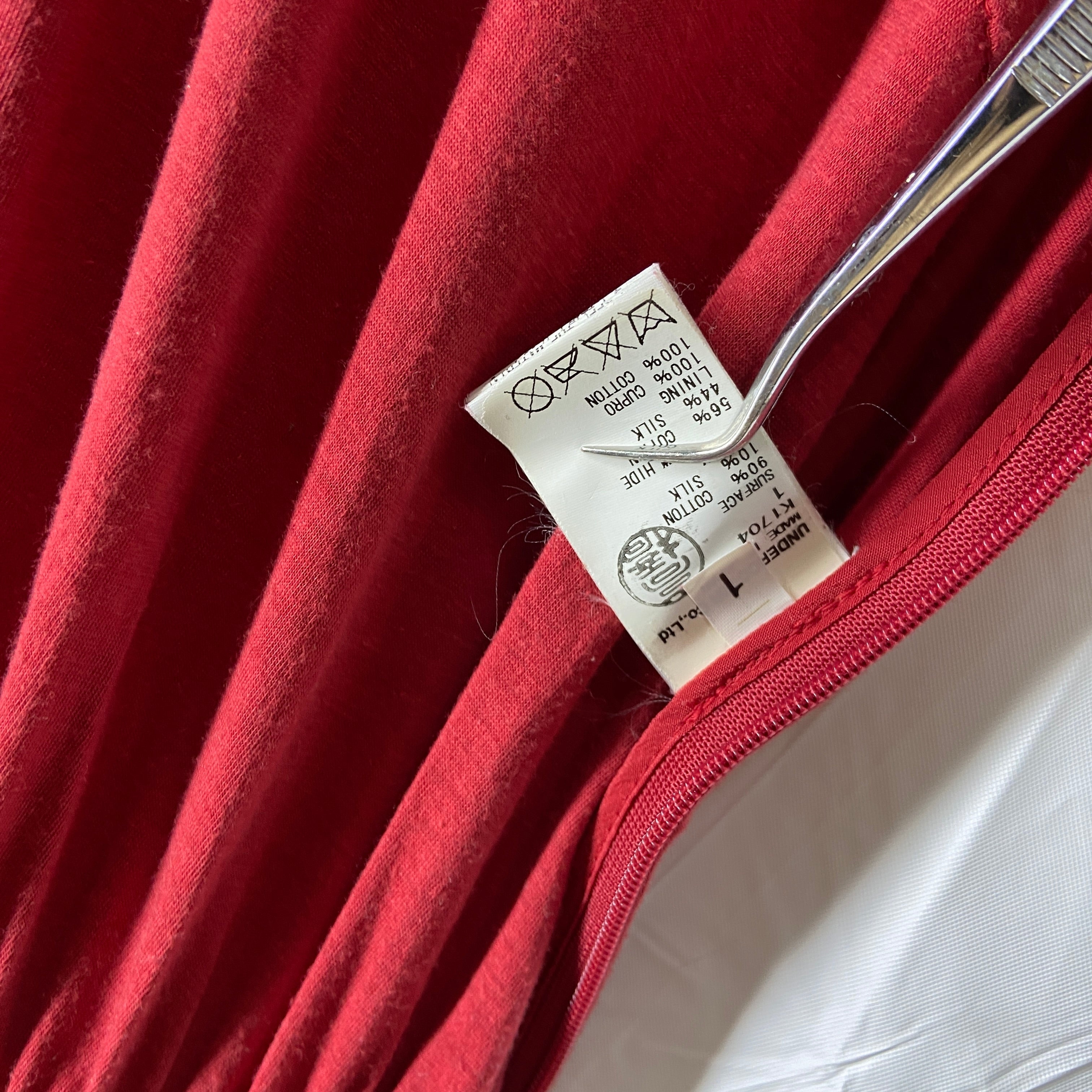 Undercover ss13 hamburger embossed silk mesh leather dress 1 - 11