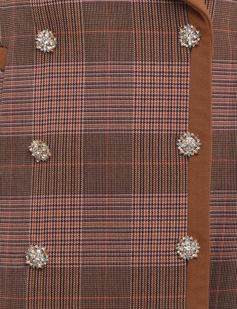 KALEIDOSCOPE CHECK PEACOAT - 6