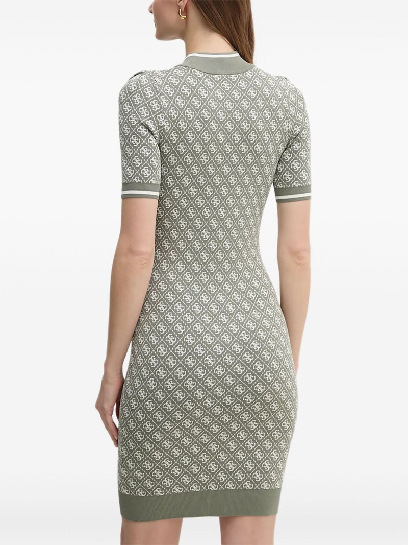 GUESS USA logo-pattern short-sleeve mini dress outlook