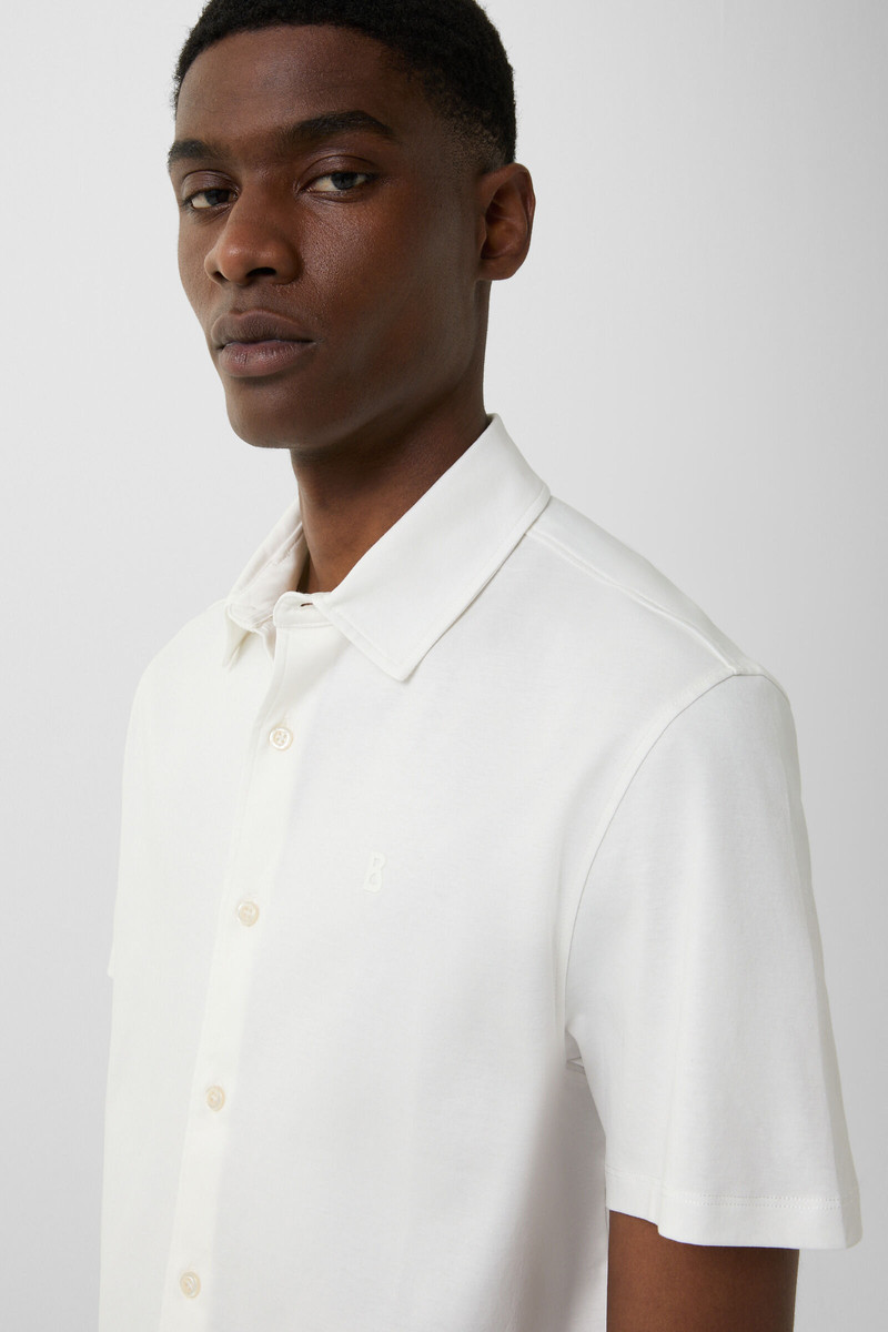 Jersey short-sleeved shirt Franz in Off-White 4