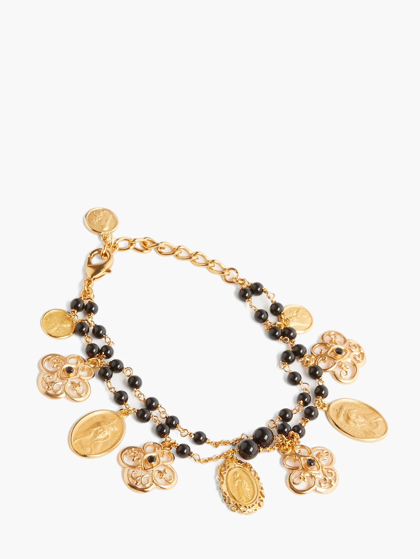 Madonna charm and bead bracelet - 5