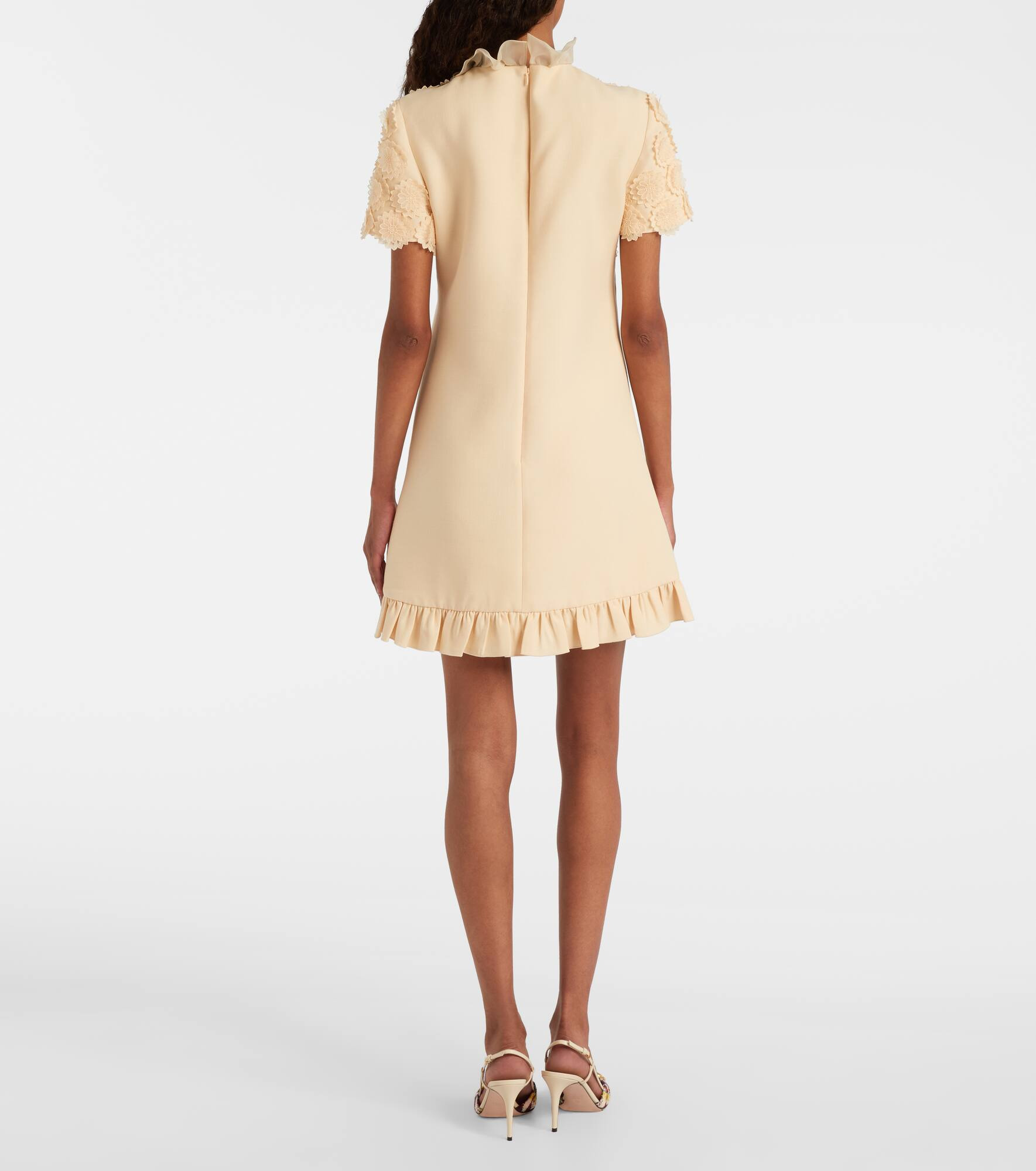 Crepe Couture embroidered minidress - 3