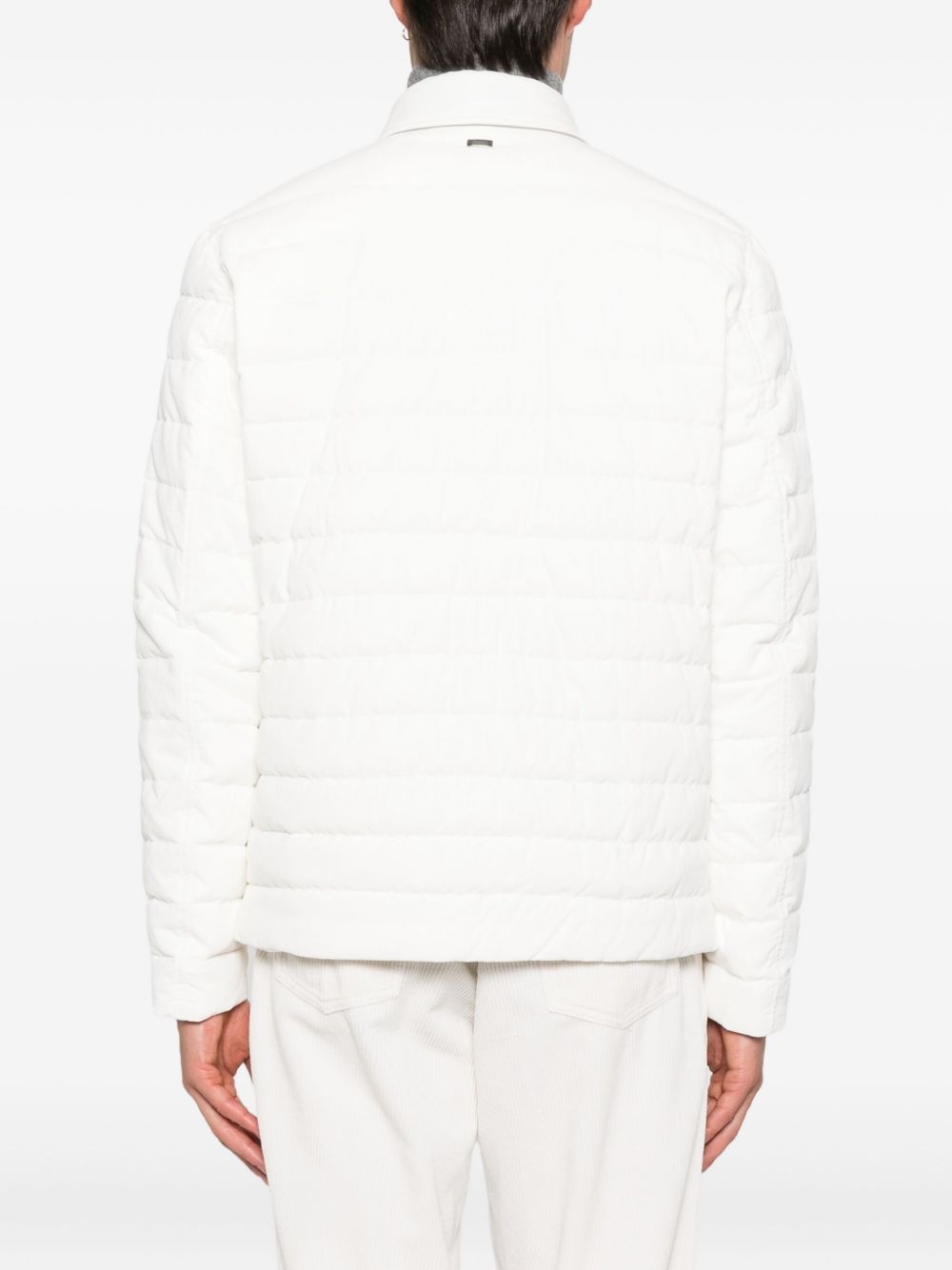 quilted flap-pocket jacket - 4