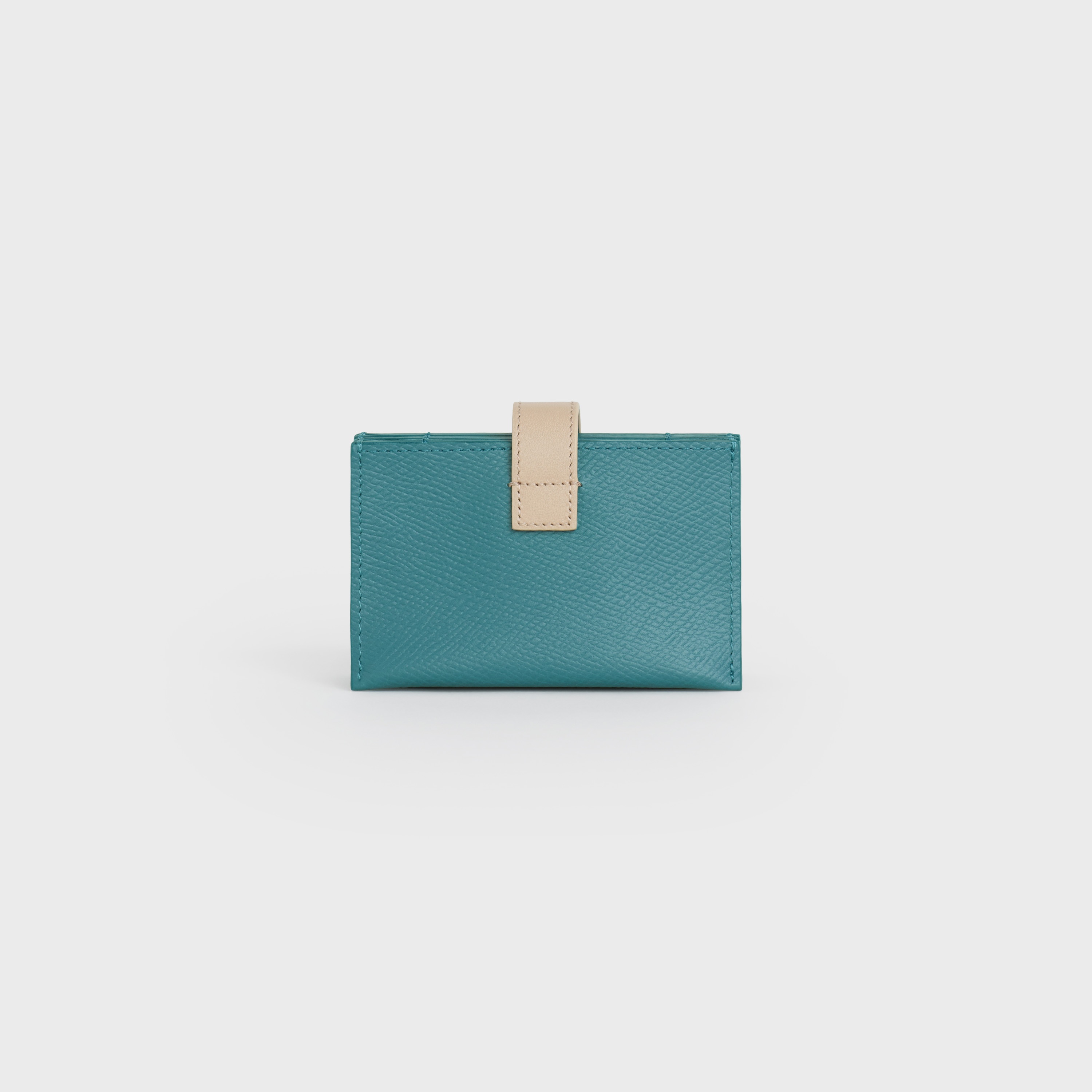 ACCORDEON CARD HOLDER  IN  BICOLOUR GRAINED CALFSKIN - 3