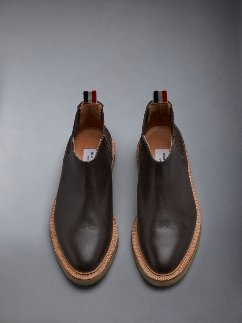 Calf Skin Crepe Sole Mid Top Chelsea Boot 5
