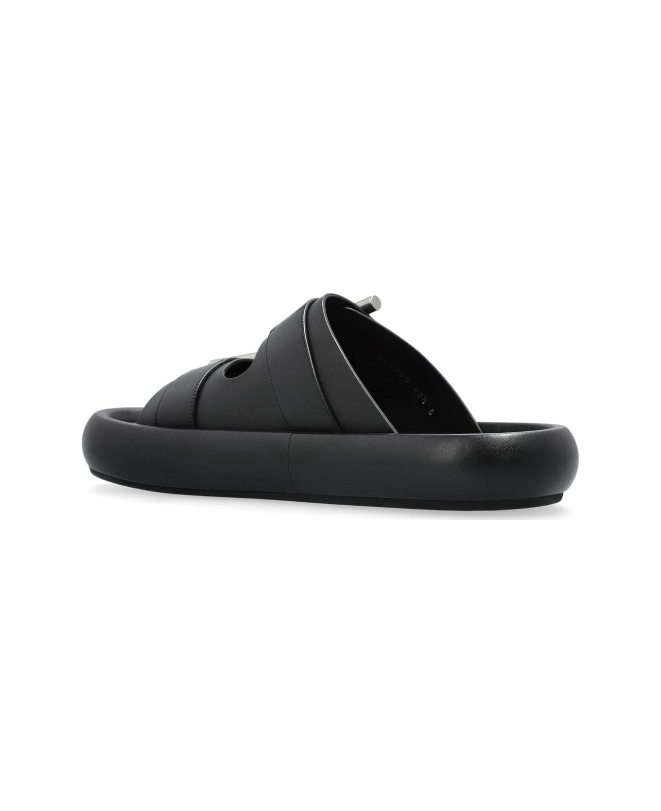 Double Buckle Slip-on Slides - 3