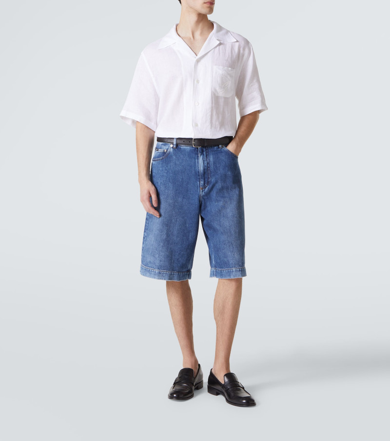 Dolce & Gabbana Logo denim Bermuda shorts outlook