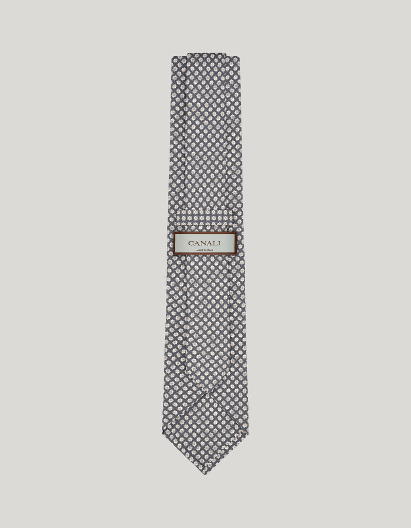 PRINTED SILK TIE, GEOMETRIC PATTERN 3
