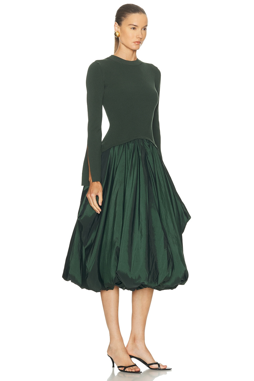Kenlie Mock Neck Midi Dress - 2