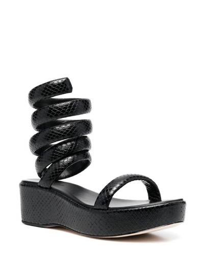 Cult Gaia Gabi spiral strap sandals outlook