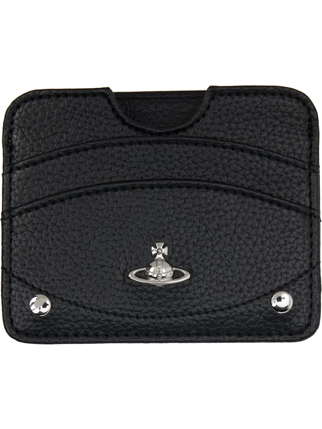 Black Half Moon Card Holder - 1