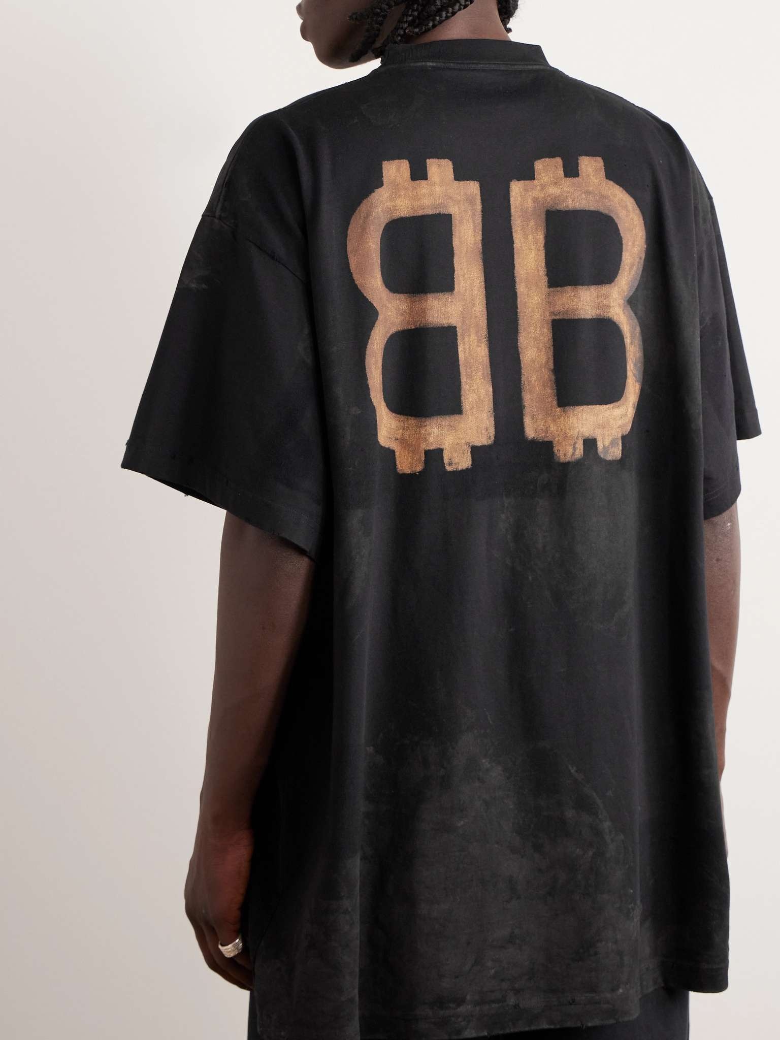 Oversized Logo-Print Cotton-Jersey T-Shirt - 3