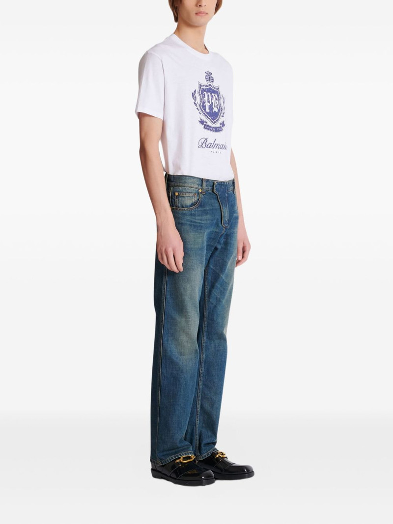 washed-effect straight-leg jeans 3