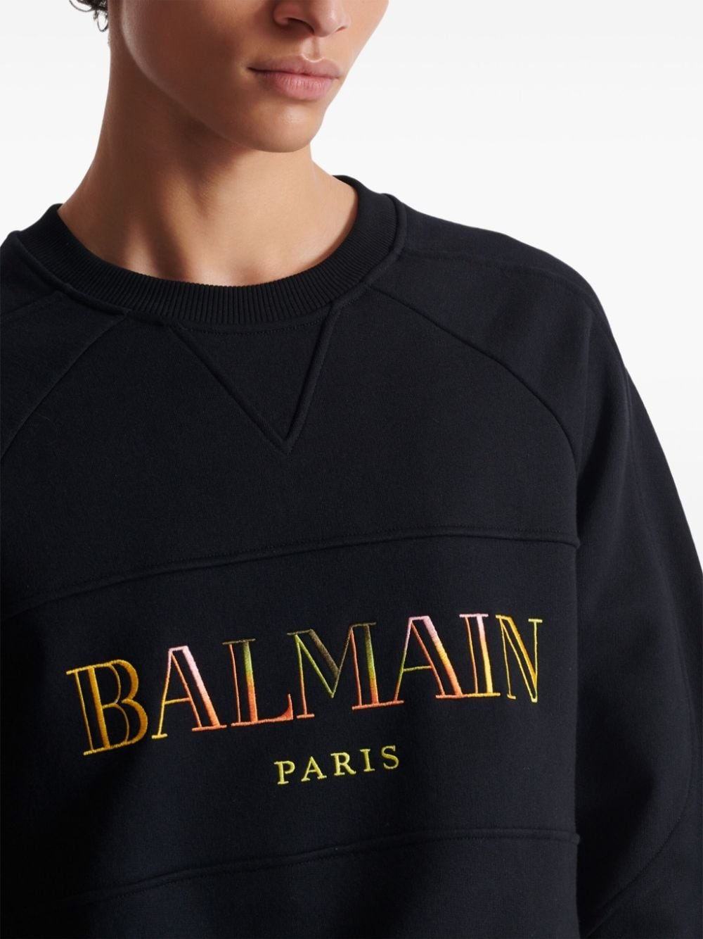 embroidered oversized sweatshirt - 7