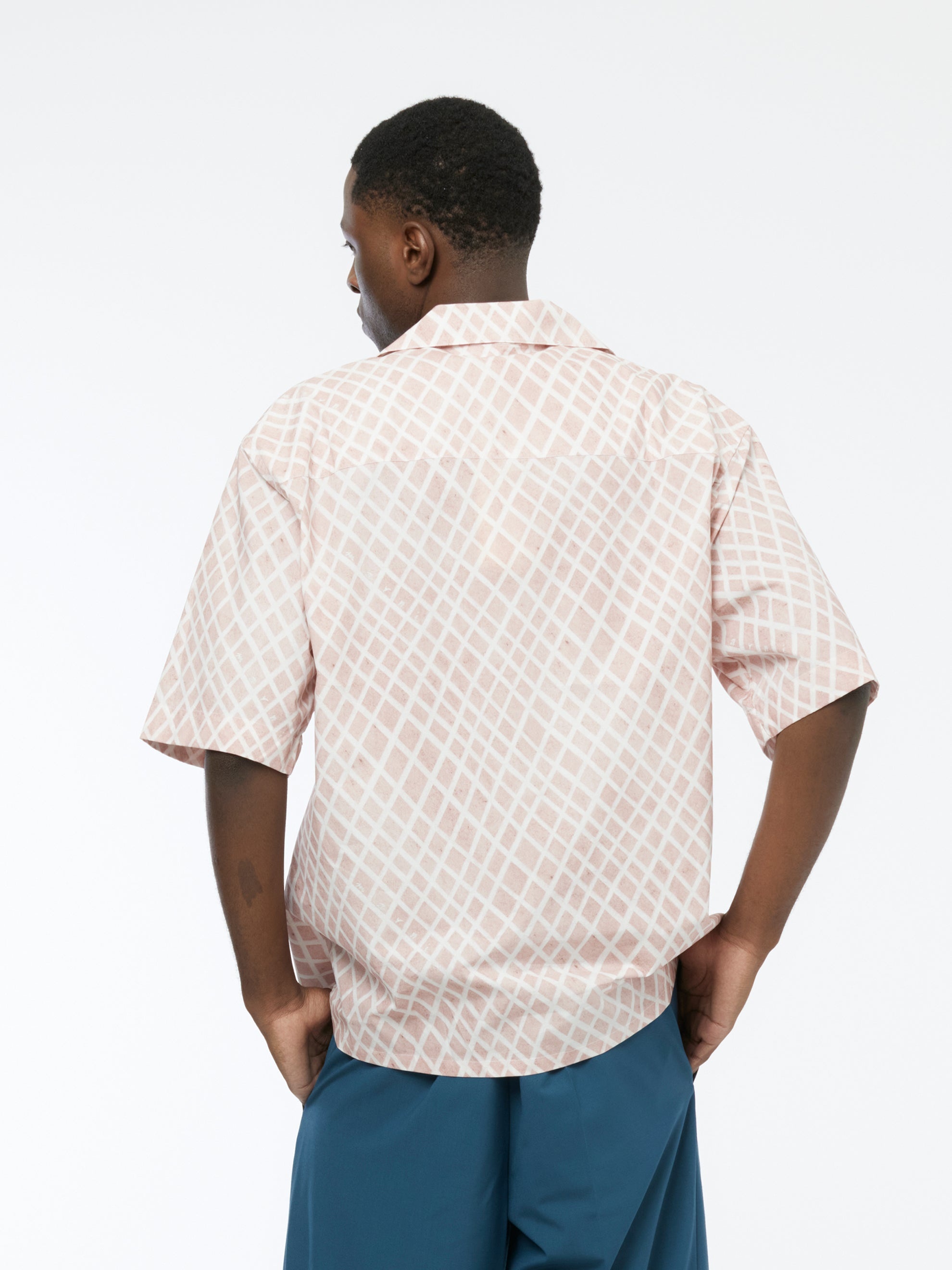 SHORT SLEEVE BOWLING SHIRT (ANTIQUE ROSE) - 2