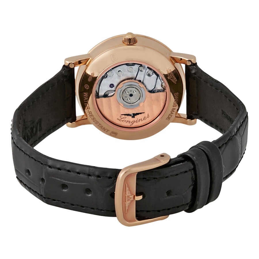 Longines Elegant Collection Automatic 18K Rose Gold Ladies Watch L43789110 - 3