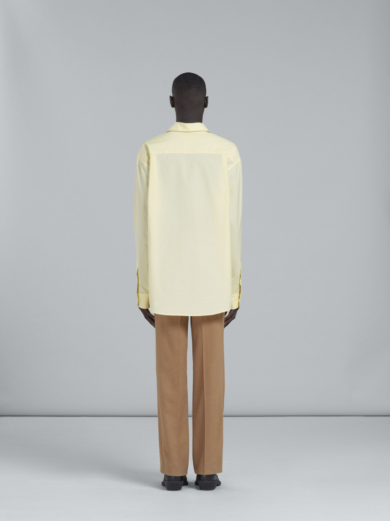 BROWN WOOL CHINO PANTS WITH DRAWSTRING DETAIL 3