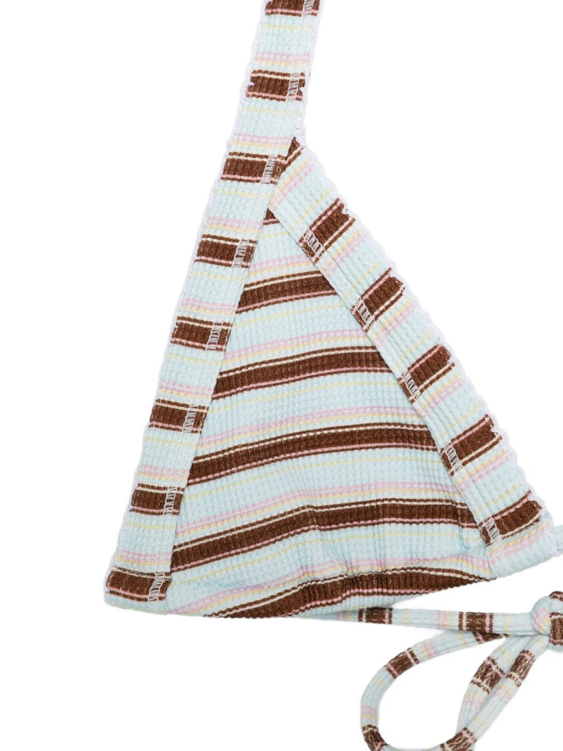 Taite Thermal striped bikini top 3