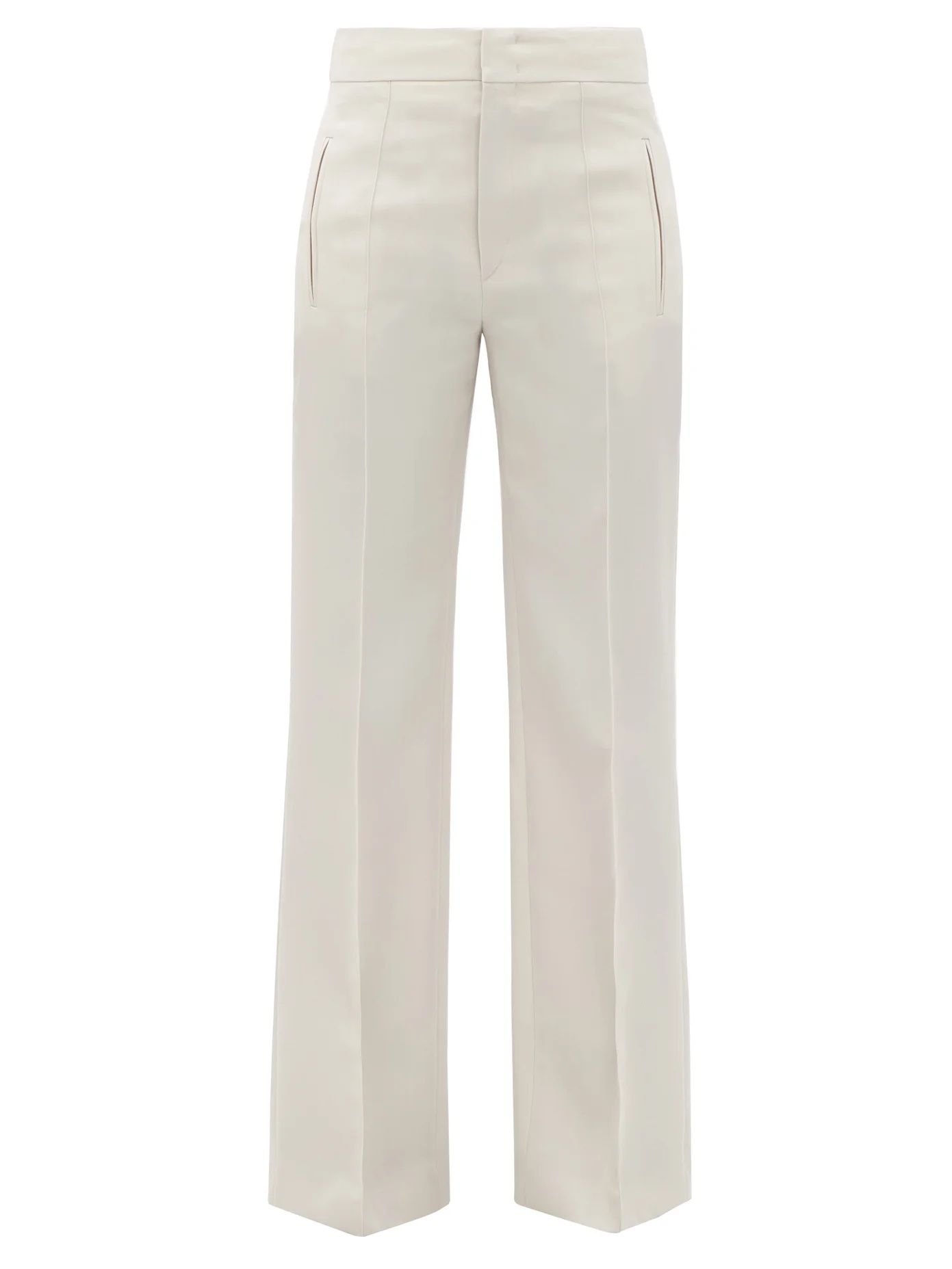 Lokia straight-leg wool trousers - 1