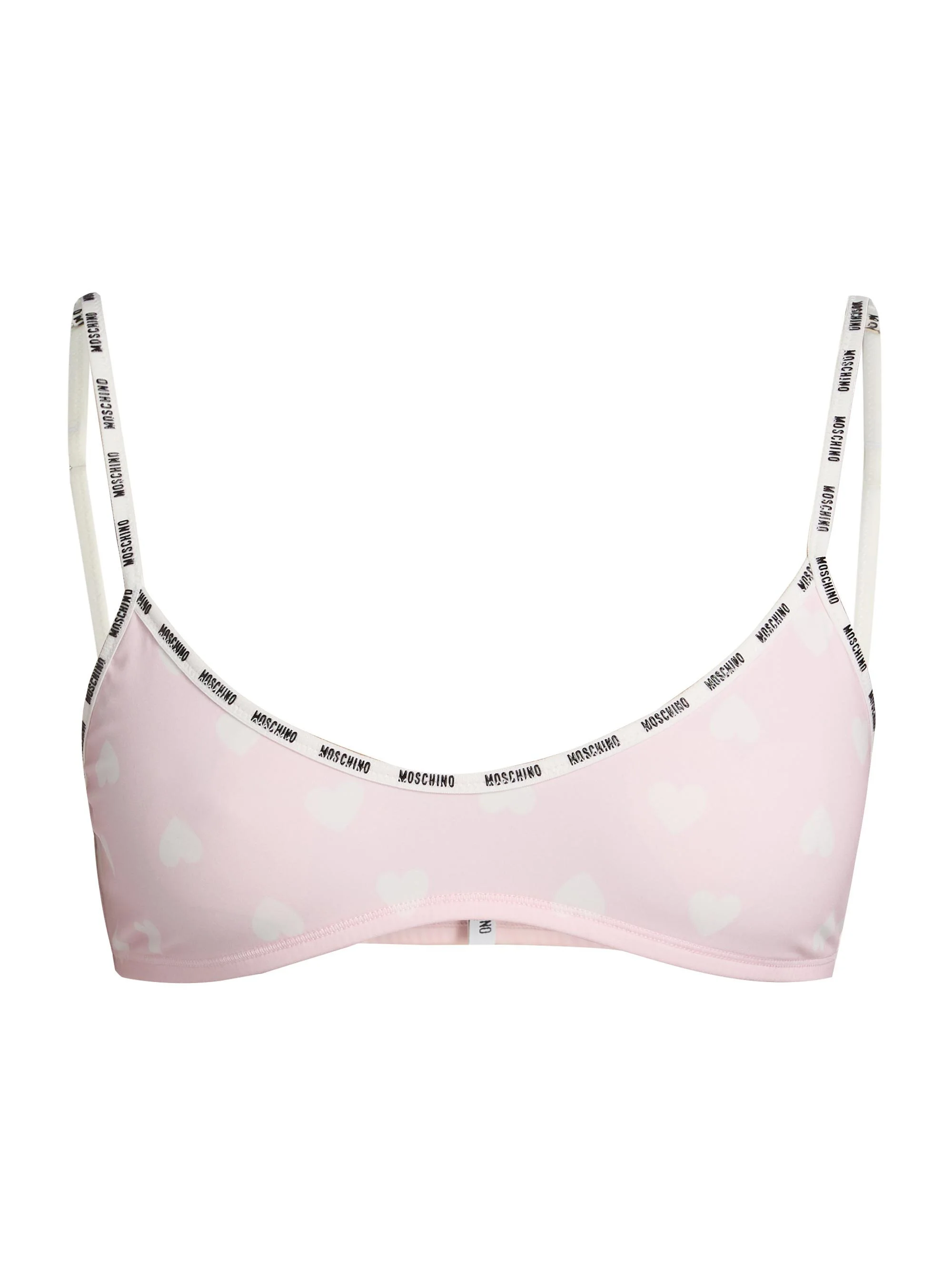 Women's Heart-Print Logo Bra - Multi Pink - 1
