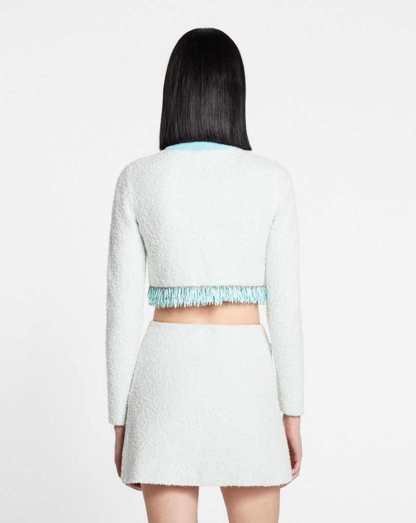 BOUCLÉ KNIT CARDIGAN - 4