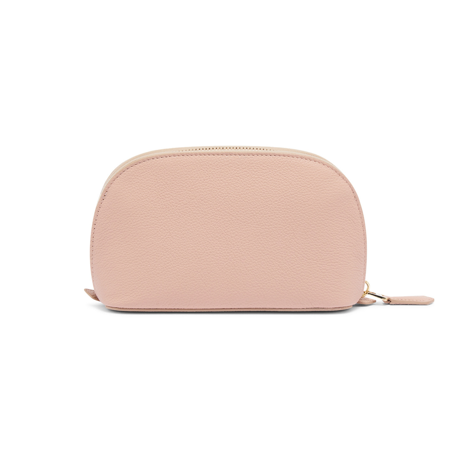 Pink tumbled leather pouch - 4