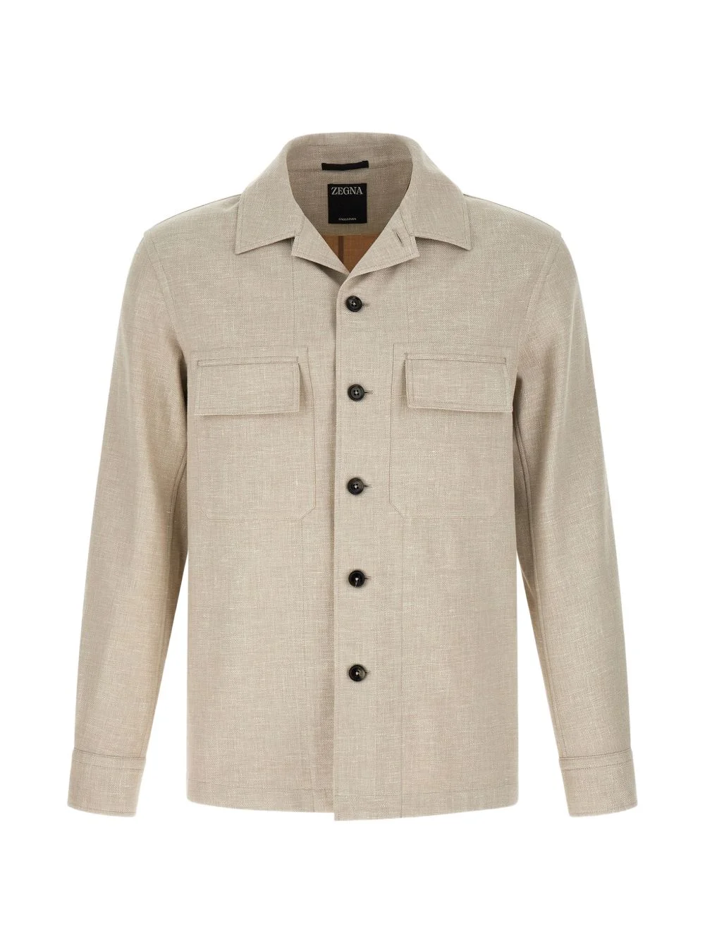 Crossover patch-detail overshirt - 1