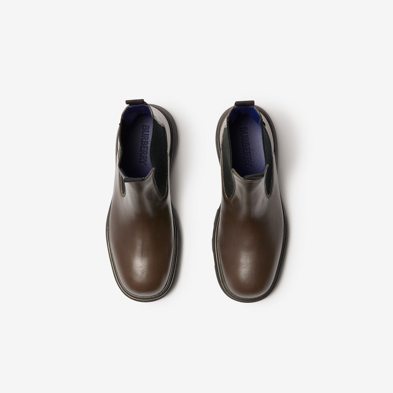Leather Creeper Low Chelsea Boots 5