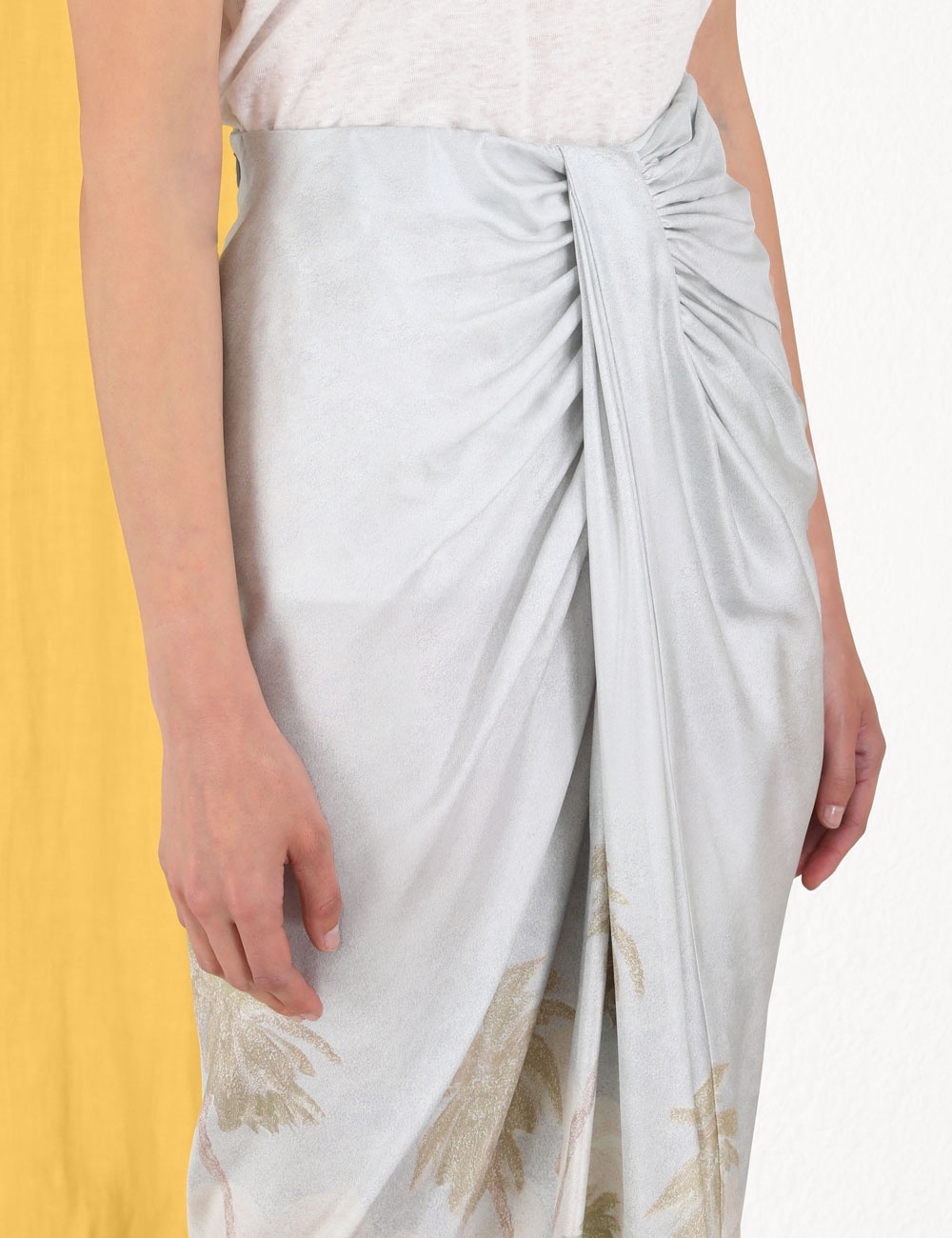 SENSORY DRAPE MIDI SKIRT - 5