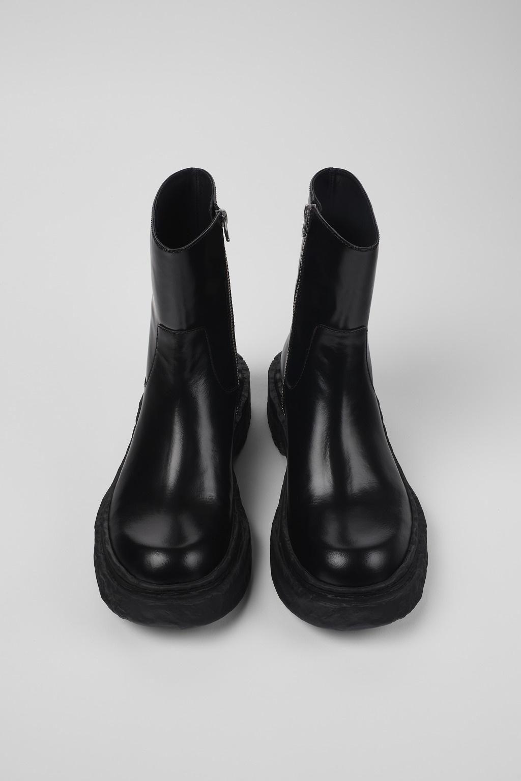 Black Leather Boots - 4