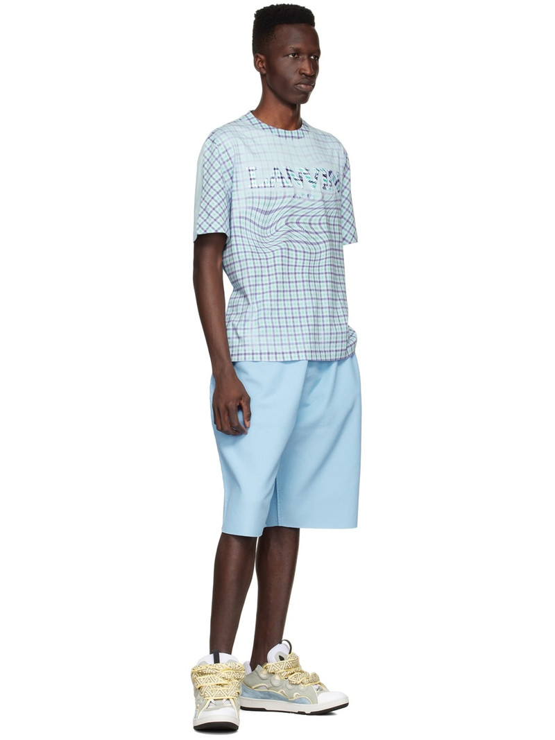 Lanvin Blue & Green Curb Sneakers outlook