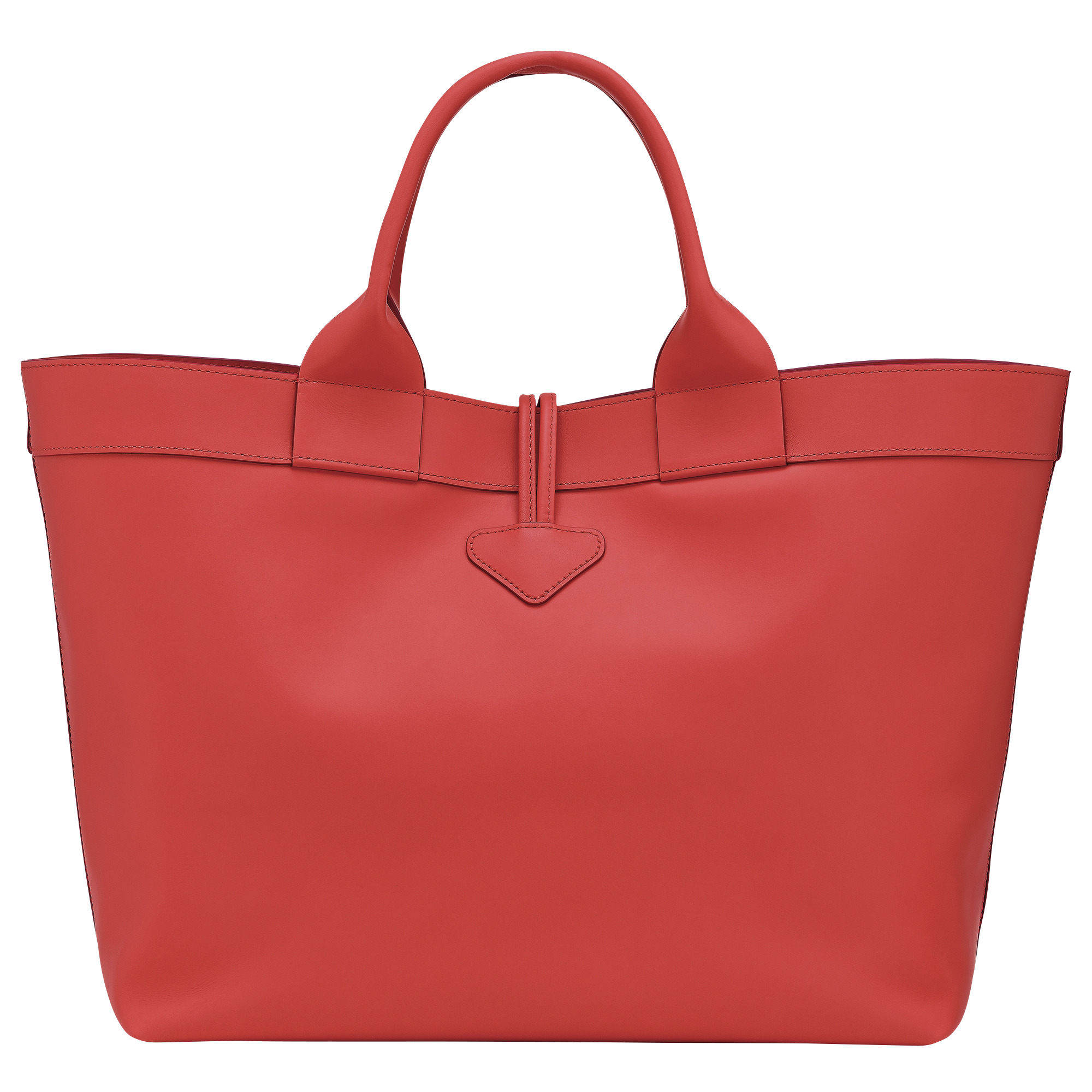 Le Roseau L Tote bag Red - Leather - 4