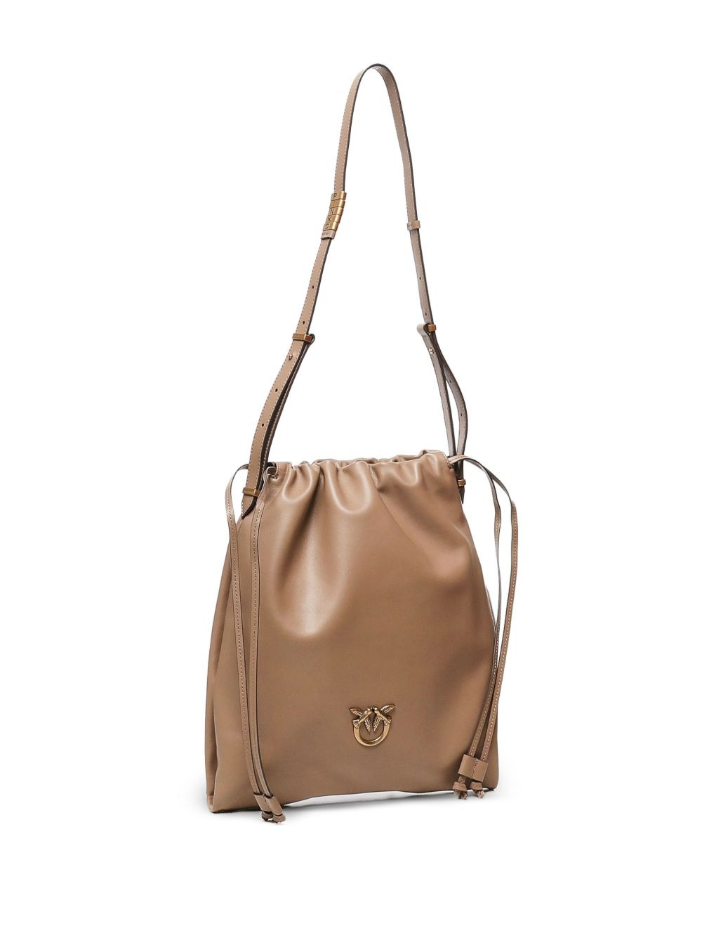 drawstring leather shoulder bag - 2