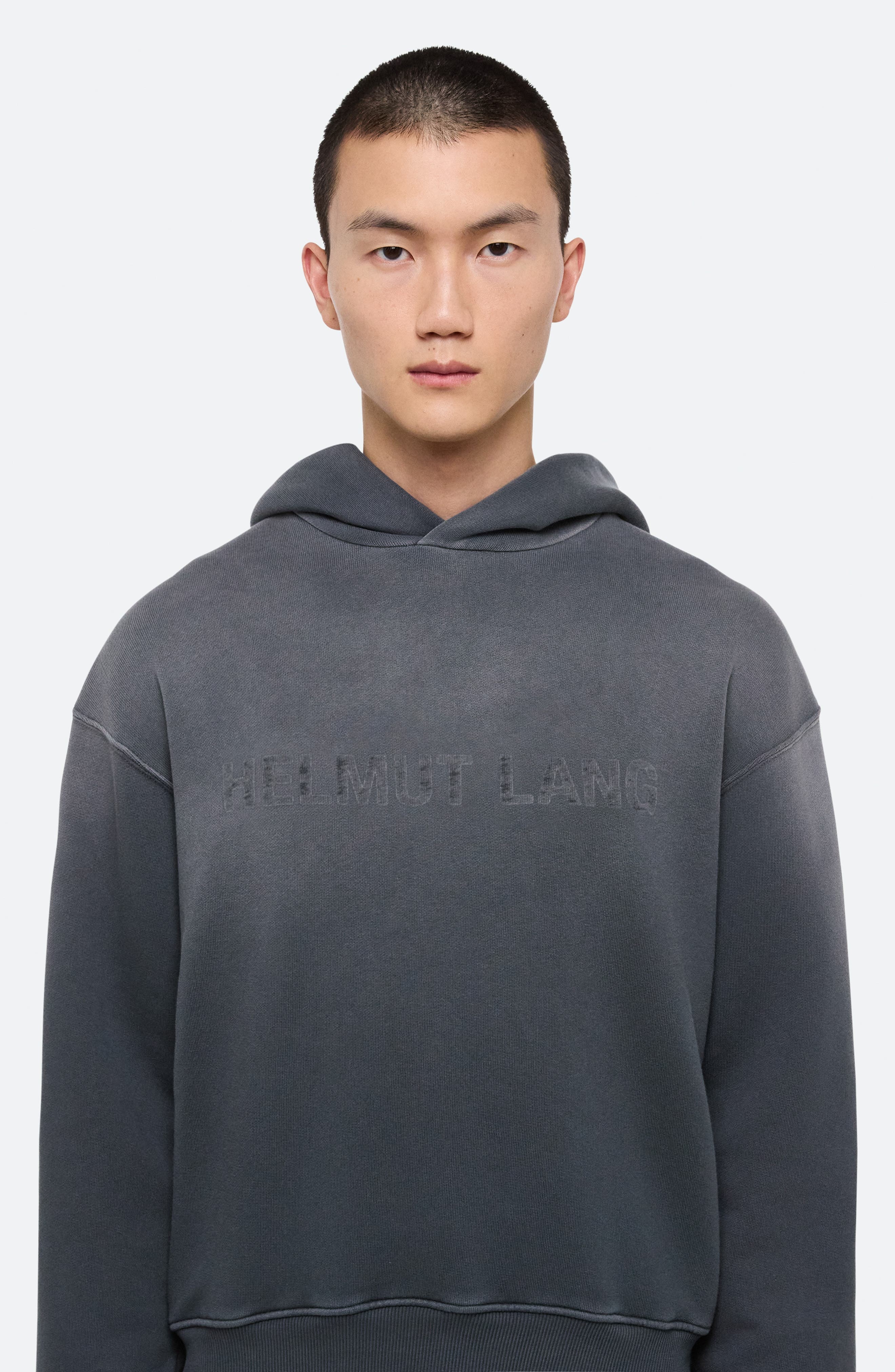 Helmut Lang Lazer Studio Hoodie in Steel Grey at Nordstrom - 4