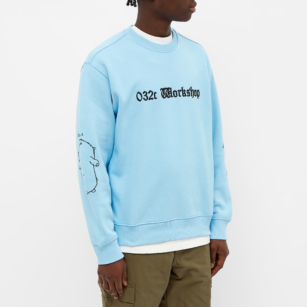 032c Workshop Embroidered Crew Sweat - 4