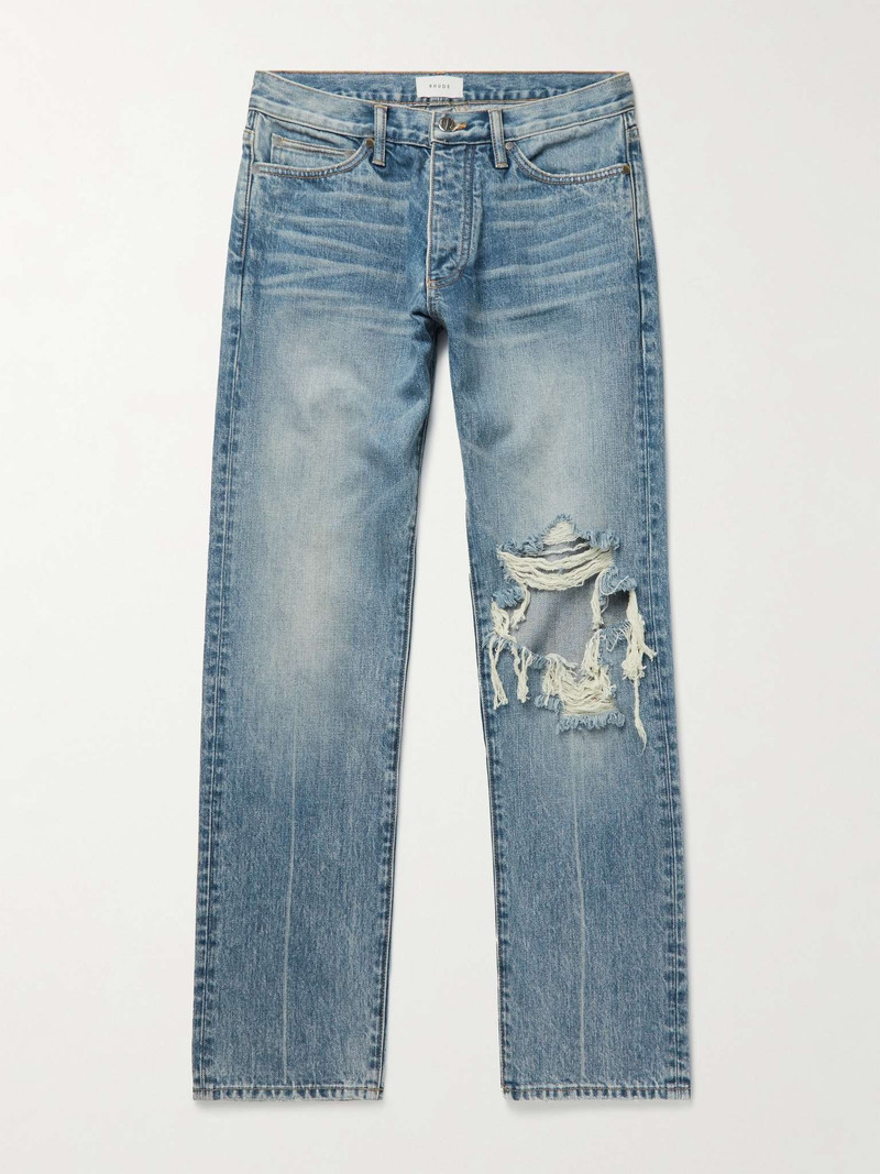 Rhude Straight-Leg Distressed Jeans outlook
