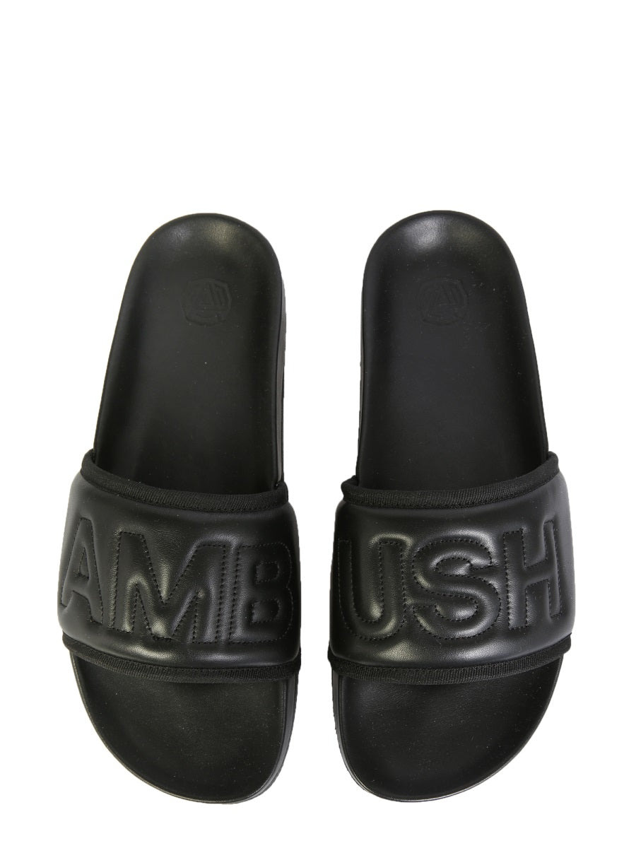 Ambush Men Leather Slide Sandals - 2